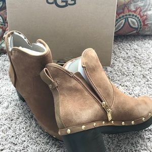 NWB UGG Fleece Heeled Booties 8M Available